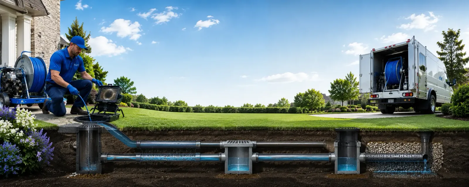 Outdoor drain cleaning information for Pond Gap, WV
